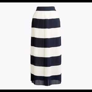 J. Crew Striped Midi Skirt